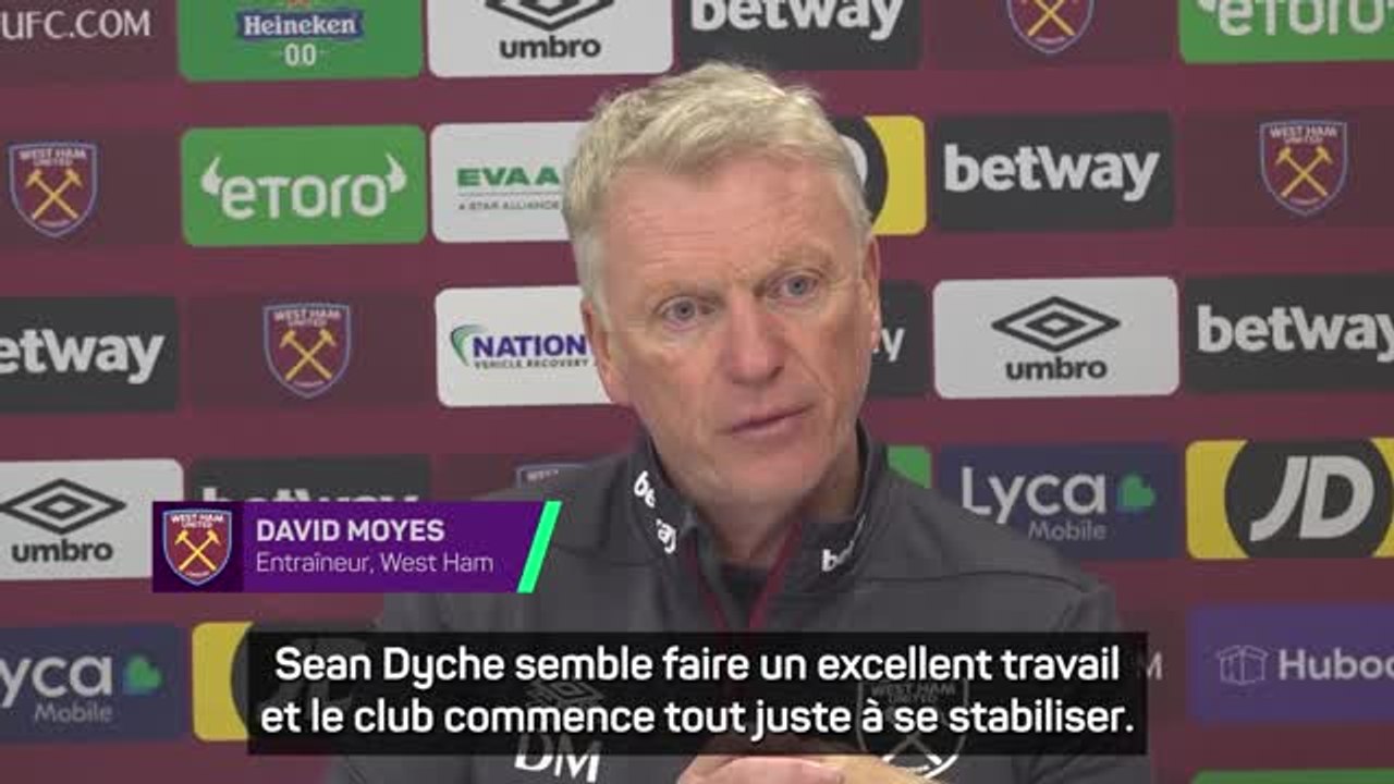 West Ham - Moyes "déçu" pour son ancien club Everton