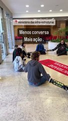 Jovem ativista pelo clima ferido durante protesto em Lisboa. Três detidos