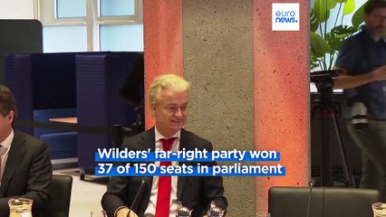 Netherlands' longtime ruling party says it won't form coalition government with far-right