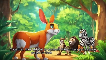 "The Roaring Alliance: The Courageous Lion and his Loyal Companions"