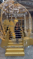 ✨ Où voir les illuminations de Noël à Paris ? ⬇️