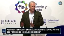 Azcón defiende las energías renovables como motor del “cambio de modelo económico”
