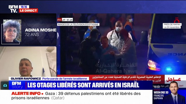 Libération d'otages du Hamas: Le fait de retrouver nos kidnappés vivants est une énorme émotion , affirme Olivier Rafowicz (porte-parole de l'armée israélienne)