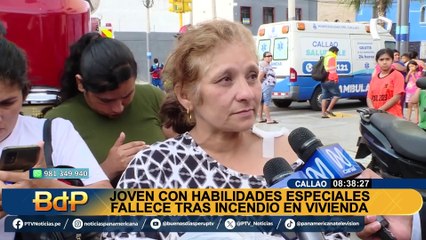 Incendio en el Callao: vecino intentó salvar a joven con discapacidad intelectual del fuego