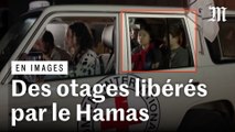 Les images de la libération des premiers otages détenus par le Hamas