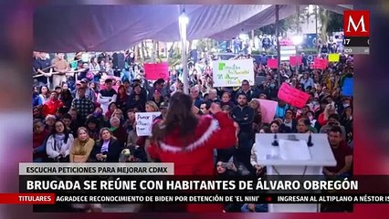 Clara Brugada visita la alcaldía Álvaro Obregón y escucha peticiones para mejorar CdMx