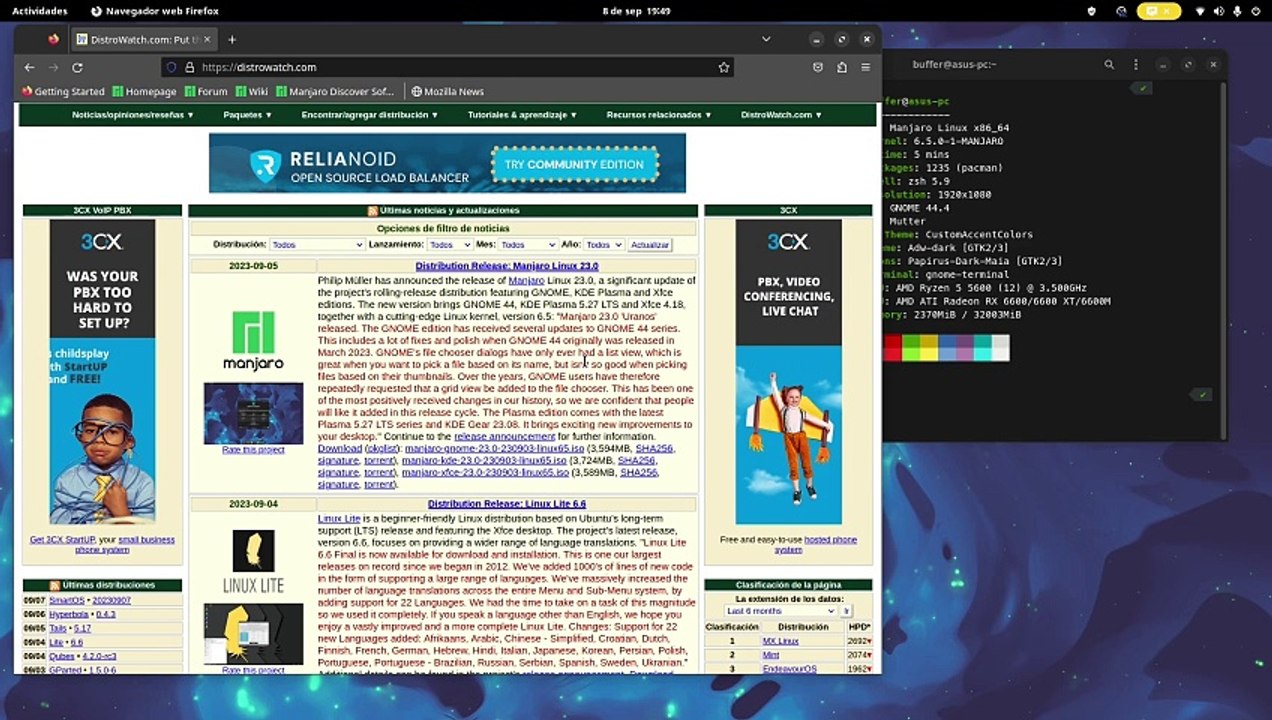 Manjaro Gnome 23.0 Uranos ¿sigue siendo una alternativa_