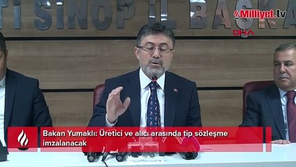 Bakan Yumaklı: Üretici ve alıcı arasında tip sözleşme imzalanacak