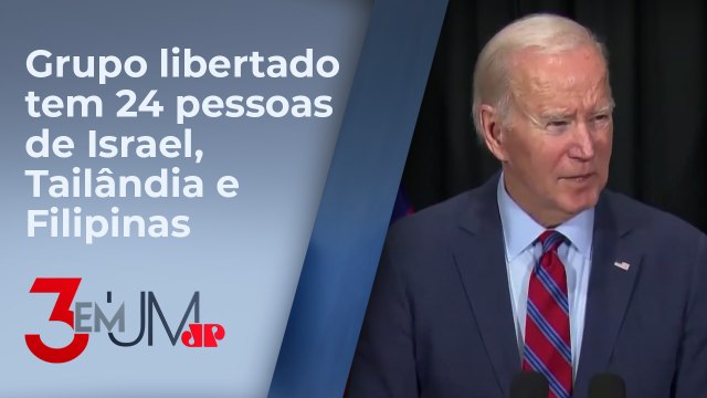 Biden aborda soltura de reféns sequestrados pelo Hamas: “Tarefa difícil, com muitas etapas”