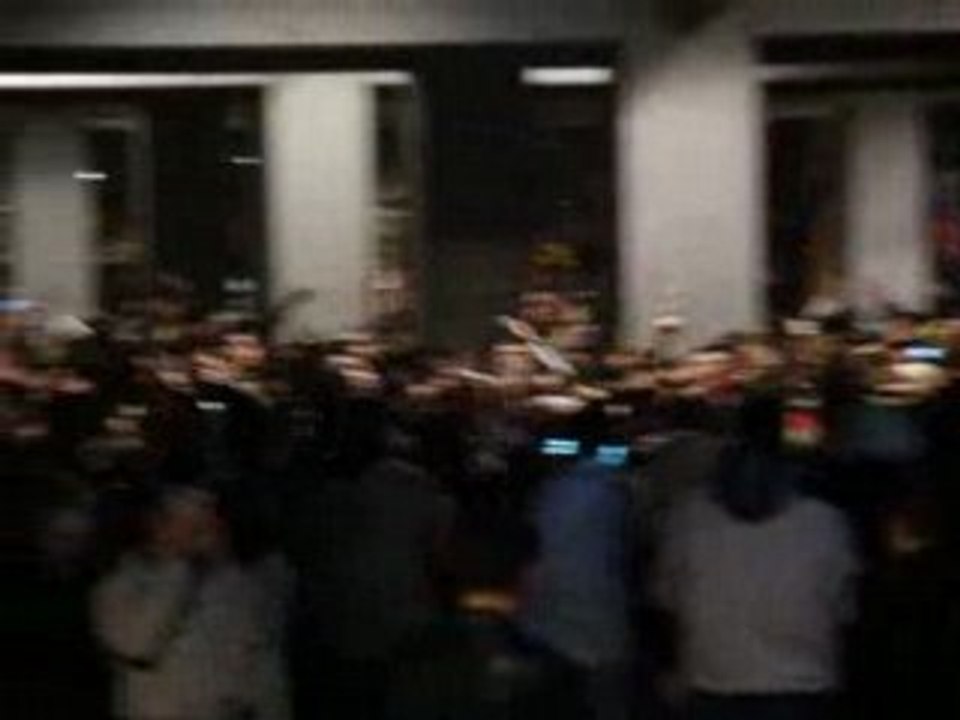 Paris - Lens : cortège parisiens