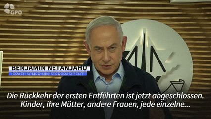 Netanjahu gibt "Rückkehr aller Geiseln" als Ziel aus