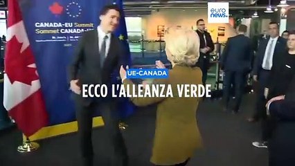 Video herunterladen: Contro la crisi climatica ecco l'alleanza verde tra Canada e Unione europea