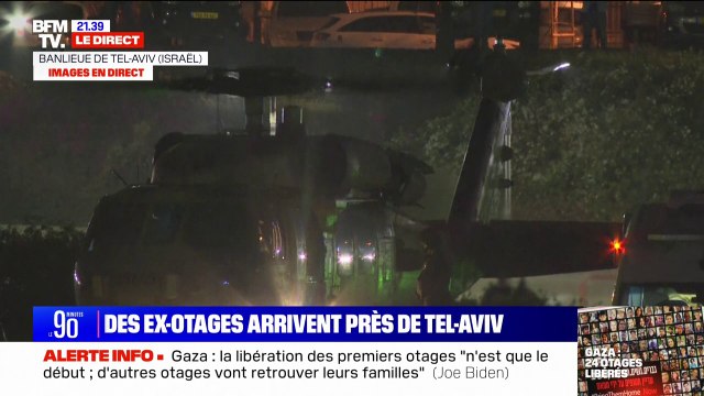 Israël: des ex-otages du Hamas arrivent dans la banlieue de Tel-Aviv