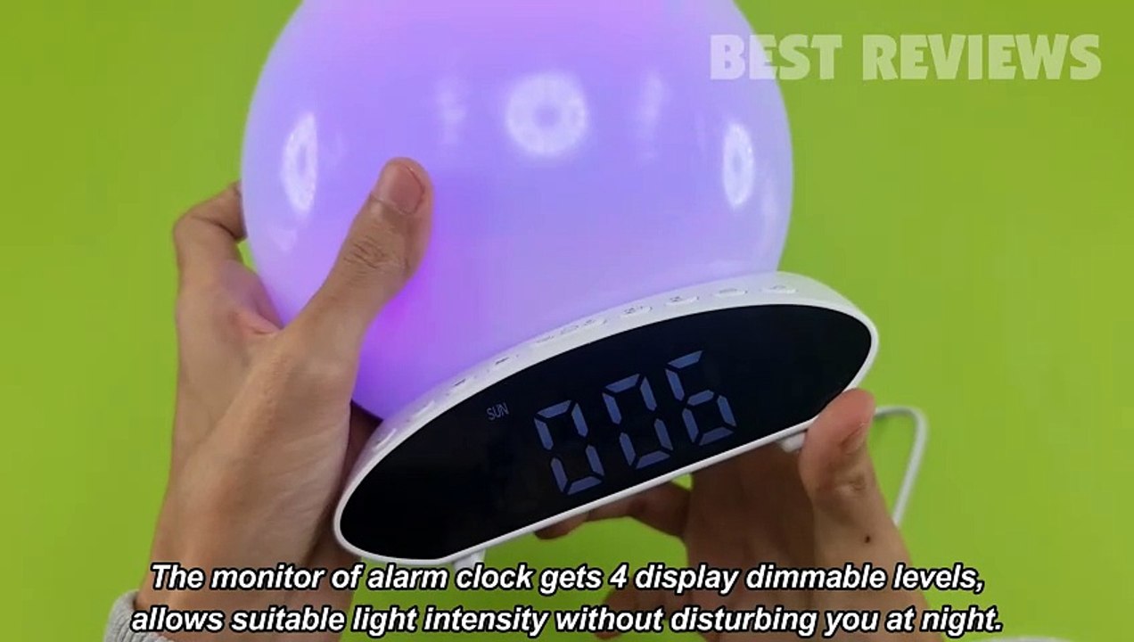 Wake Up Light Sunrise Alarm Clock Review video Dailymotion