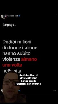 DODICI MILIONI DI DONNE ITALIANE HANNO SUBITO VIOLENZA ALMENO UNA VOLTA NELLA VITA
