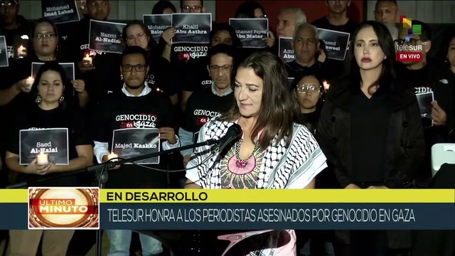 teleSUR rinde homenaje a los periodistas asesinados por el régimen sionista en Gaza