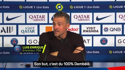 Luis Enrique très élogieux envers Ousmane Dembélé