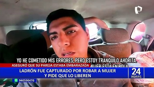 La Victoria: ladrón roba celular a mujer y dice que lo hizo porque su pareja está embarazada