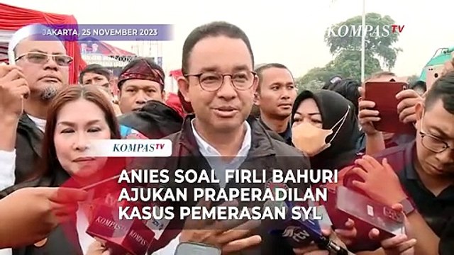 Tanggapan Anies Soal Firli Bahuri Ajukan Praperadilan di Kasus Dugaan Pemerasan SYL