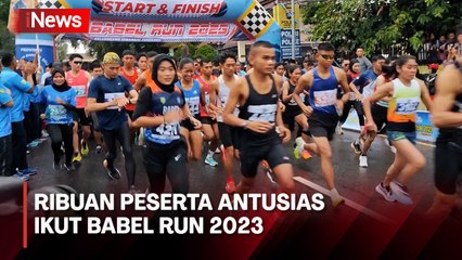 Babel Run 2023 Diikuti Ribuan Peserta, Pemenang Diganjar Uang dan Medali