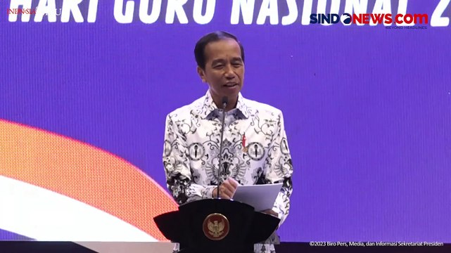 Presiden Singgung 3 Hal Pemicu Stres Guru dalam Pidato HGN 2023