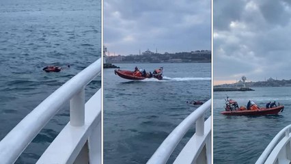 Kadıköy-Beşiktaş seferini yapan vapurdaki yolcu denize düştü