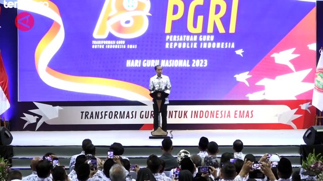 Hadiri Hari Guru Nasional, Ini Pesan Presiden Jokowi untuk Mewujudkan Indonesia Maju