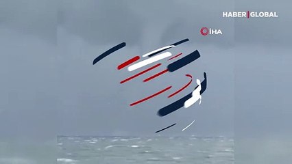 İzmir açıklarında hortum çıktı
