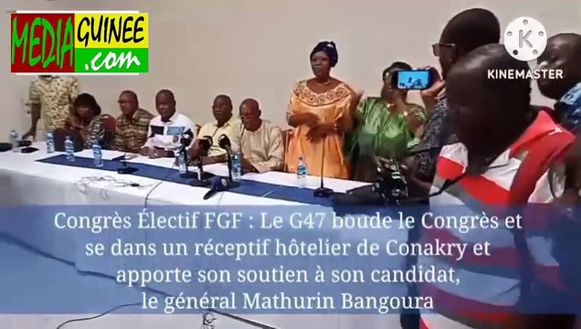 Congrès Électif FGF : Le candidat du G47 s'adresse aux membres.