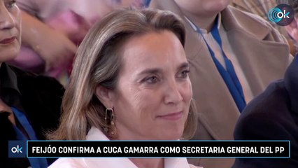 Feijóo confirma a Cuca Gamarra como secretaria general del PP