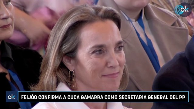 Feijóo confirma a Cuca Gamarra como secretaria general del PP