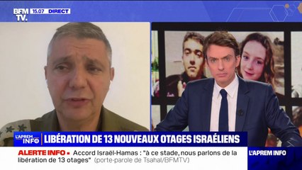 Libération des otages: le porte-parole de Tsahal évoque "la possibilité" que la trêve se poursuive au-delà de mardi