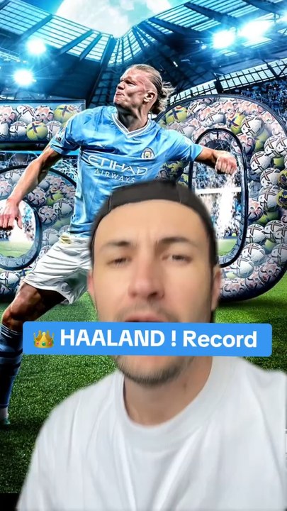  Haaland bat un record mythique de Premiere League  En inscrivant son 50ème but avec Manchester City en PL, il bat le record de Cole.  #haaland #manchestercity #record #premierleague