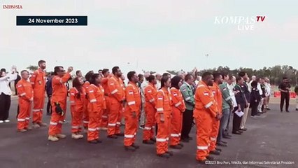 Momen Jokowi Resmikan Kilang LNG Tangguh Train 3 di Teluk Bintuni