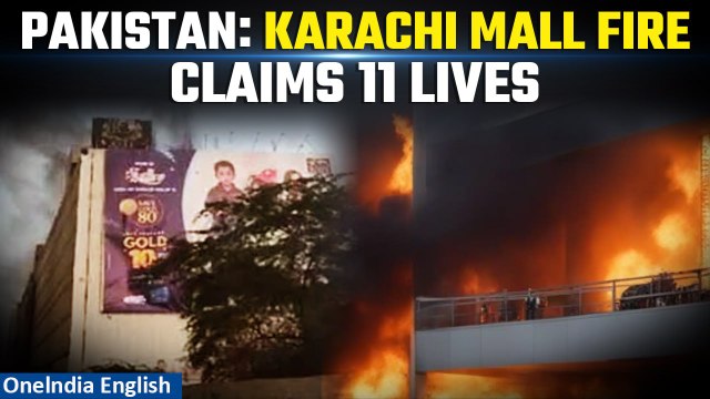 Tragedy Strikes Karachi: 11 Lives Lost in RJ Shopping Mall Fire| Oneindia
