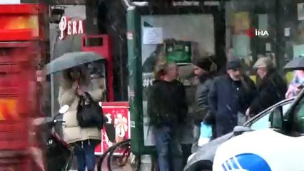 Kars'ta Lapa Lapa Kar Yağışı