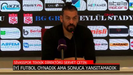 Servet Çetin, Trabzonspor maçı sonrası konuştu: İyi oynadık ama sonuca yansıtamadık