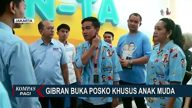 Gibran Buka Posko Pemenangan Prabowo-Gibran Khusus Anak Muda di Menteng Jakarta