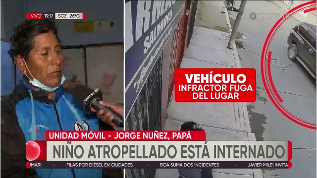 Niño pierde la visión de un ojo tras ser atropellado por un vehículo en El Alto; el chofer no auxilió y huyó