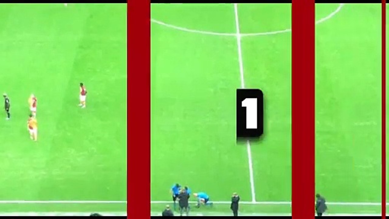 Galatasaray Alanyaspor mücadelesinde enteresan olay! Hakem sakatlandı 4. hakem oyuna girdi