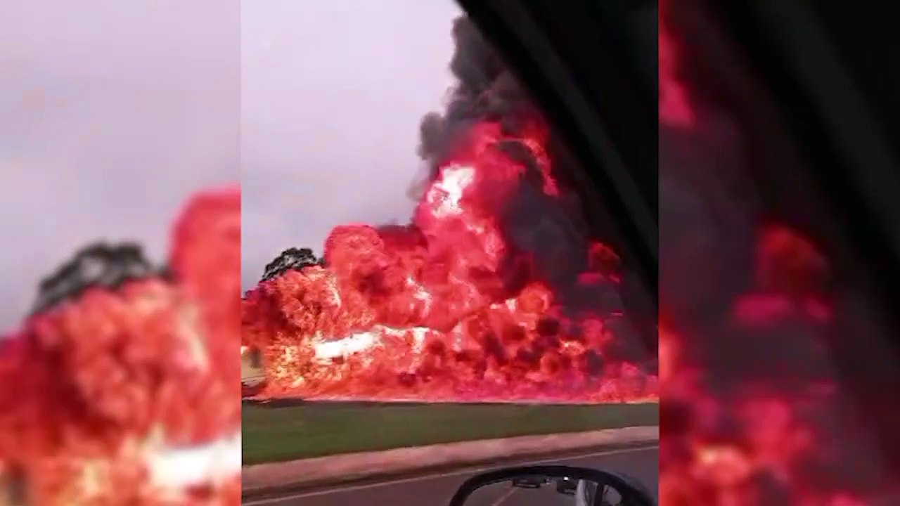 Imagens impressionantes mostram caminhão tomado pelas chamas após acidente na BR-277 em Cascavel