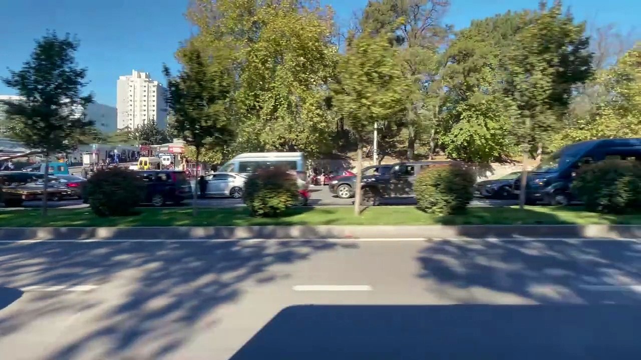 Tbilisi Bus No.396 Full Route: Isani Metro Station → Airport Settlement [Window View]