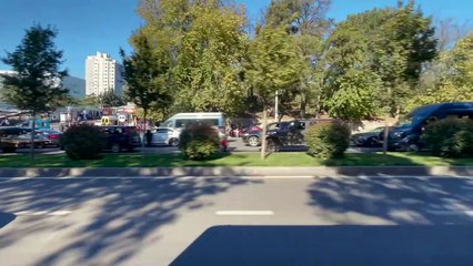 Tbilisi Bus No.396 Full Route: Isani Metro Station → Airport Settlement [Window View]