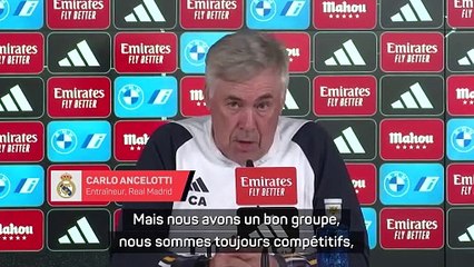 Ancelotti a confiance en son groupe malgré les blessures importantes
