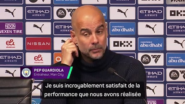 Guardiola : “Très satisfait et très fier de mon équipe”