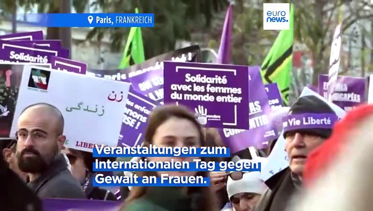 Weltweite Akionen am internationalen Tag gegen Gewalt an Frauen