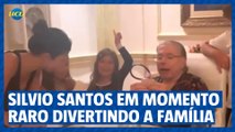 Patrícia Abravanel mostra Silvio Santos fazendo “gracinhas” com a família