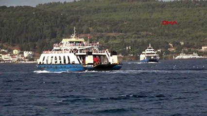 Çanakkale'de Fırtına Nedeniyle Feribot Seferleri İptal Edildi