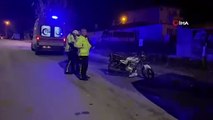 Edirne'de seyir halinde devrilen motosiklet sürücüsü yaralandı