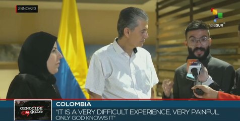 Palestinian family arrives in Colombia after fleeing Israeli siege in Gaza